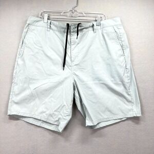 Marsh Wear Shorts Men 40 Light Gray Stretch Hybrid Performance Drawstring Active